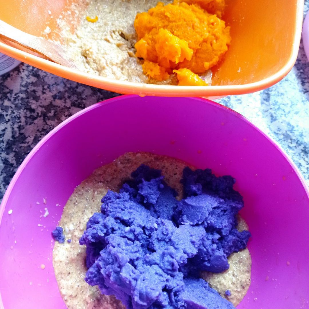 Bizcocho de 🎃, patata 💜 y 🍫 en Airfryer 😍 Paso 5 Bizcocho de 🎃, patata 💜 y 🍫 en Airfryer 😍 Paso 5
