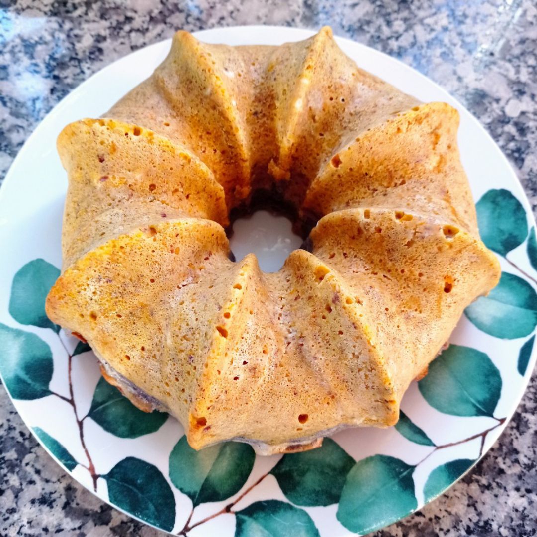 Bizcocho de 🎃, patata 💜 y 🍫 en Airfryer 😍 Paso 8 Bizcocho de 🎃, patata 💜 y 🍫 en Airfryer 😍 Paso 8