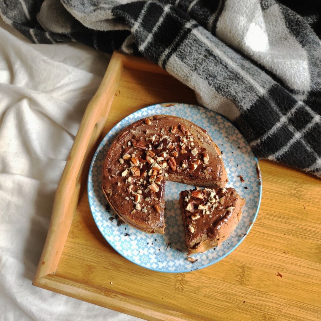 🍌BIZCOCHITO DE PLÁTANO Y CHOCOLATE sin horno🥞