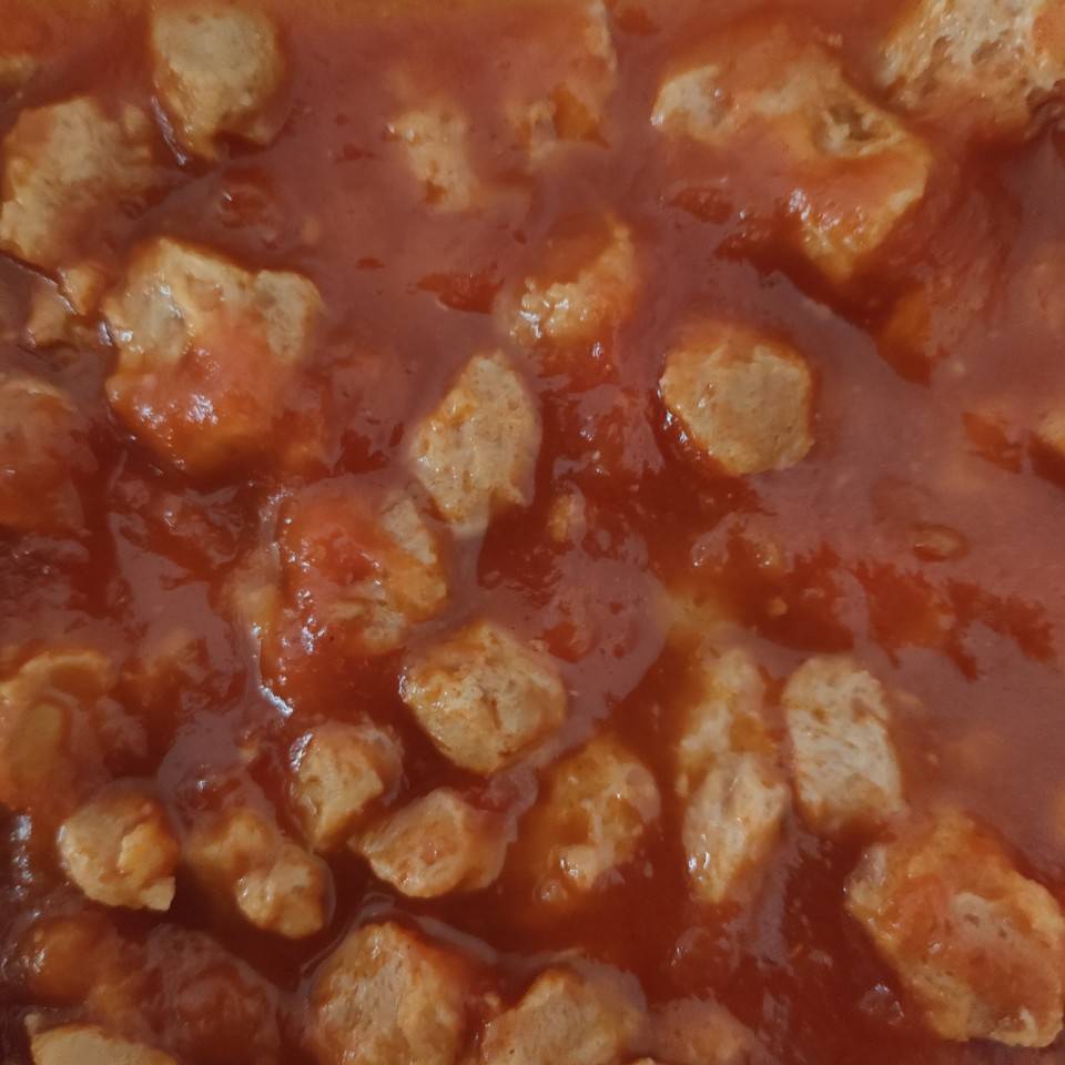 Arroz con boloñesa vegana 