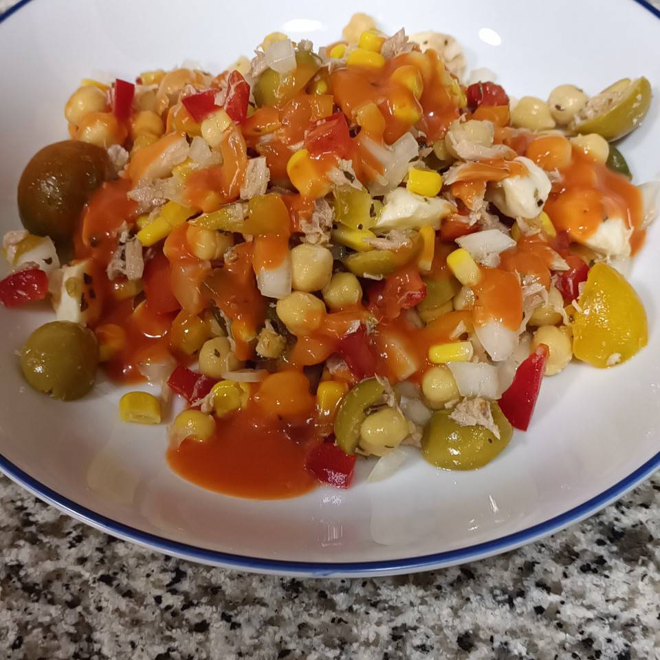 Ensalada fresquita de garbanzos Ensalada fresquita de garbanzos