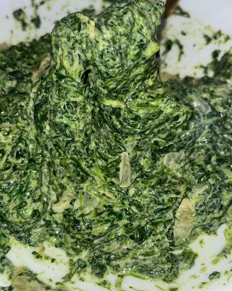 Espinacas a la crema