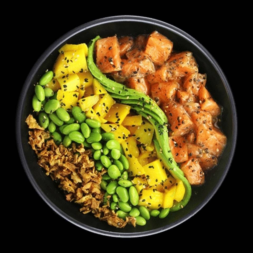 Poke de salmón 