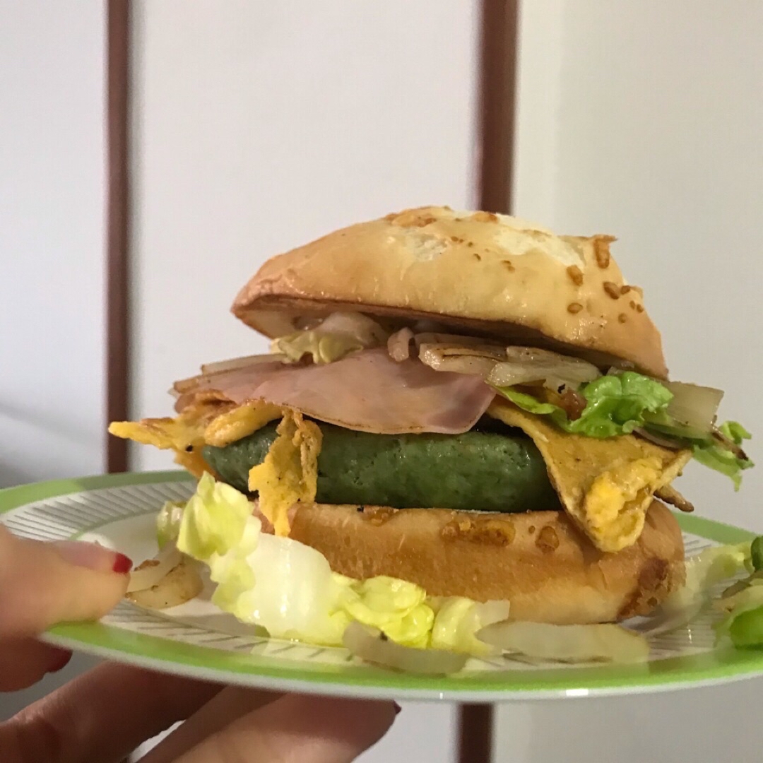 Hamburguesa de pavo y espinacas 
