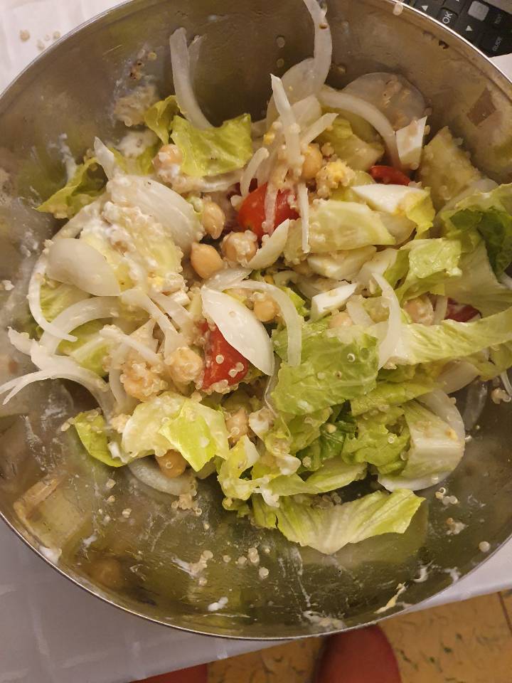 Ensalada de quinoa y garbanzos Ensalada de quinoa y garbanzos