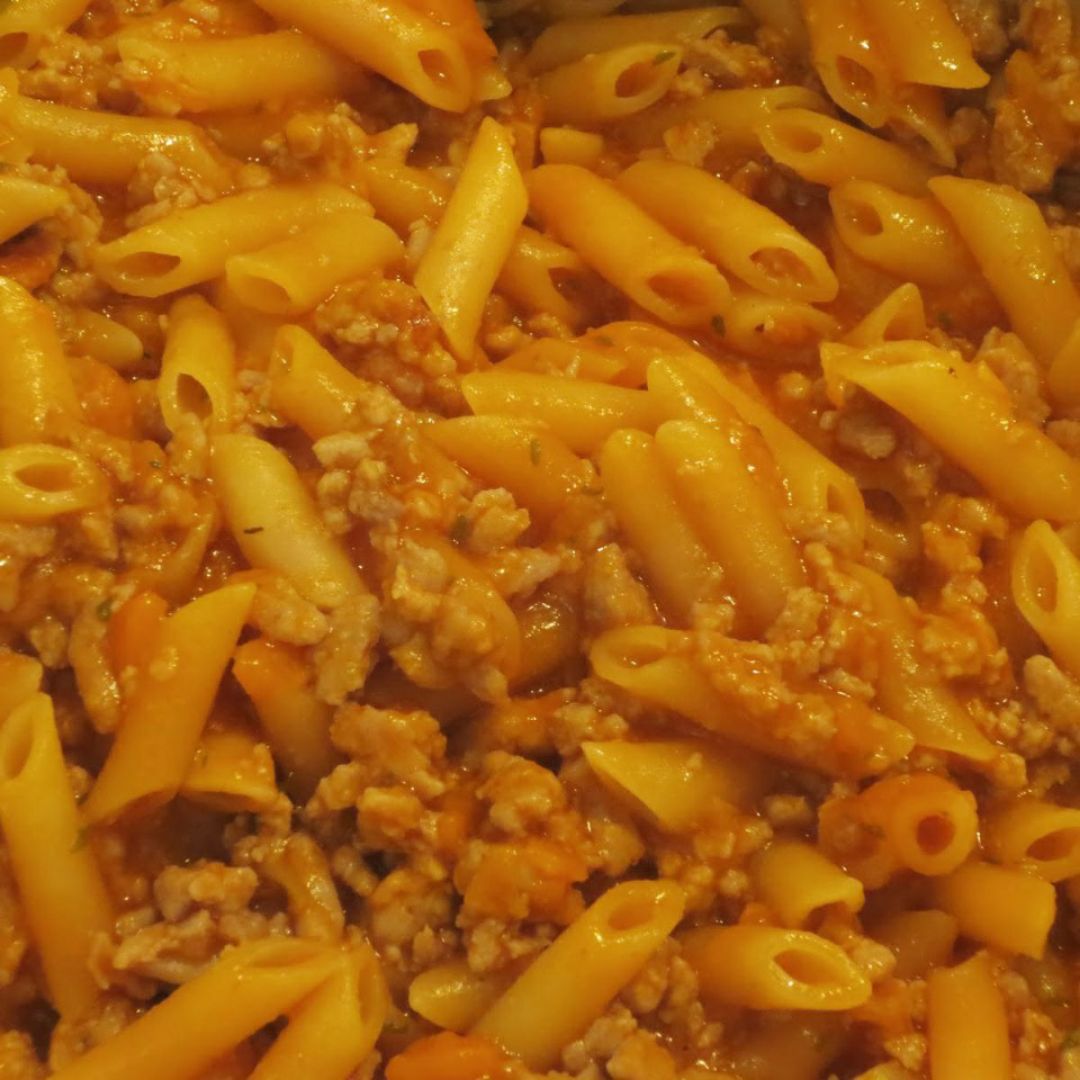 Macarrones integrales con carne picada a la olla gm h deluxe