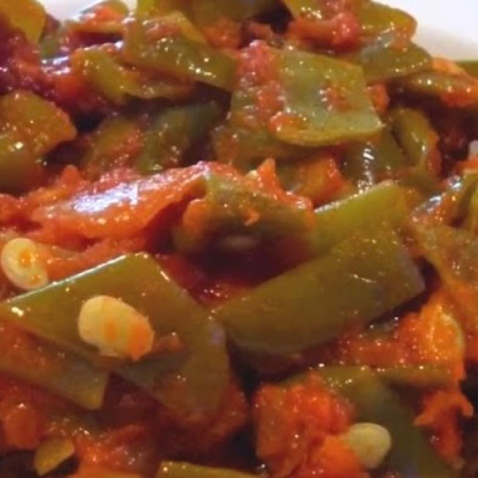 Judías con tomate y jamón en thermomix Judías con tomate y jamón en thermomix