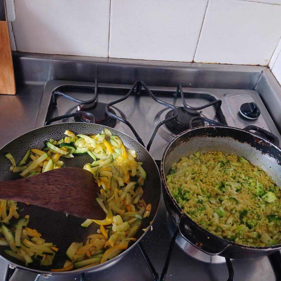 Arroz vegetariano con verduras 