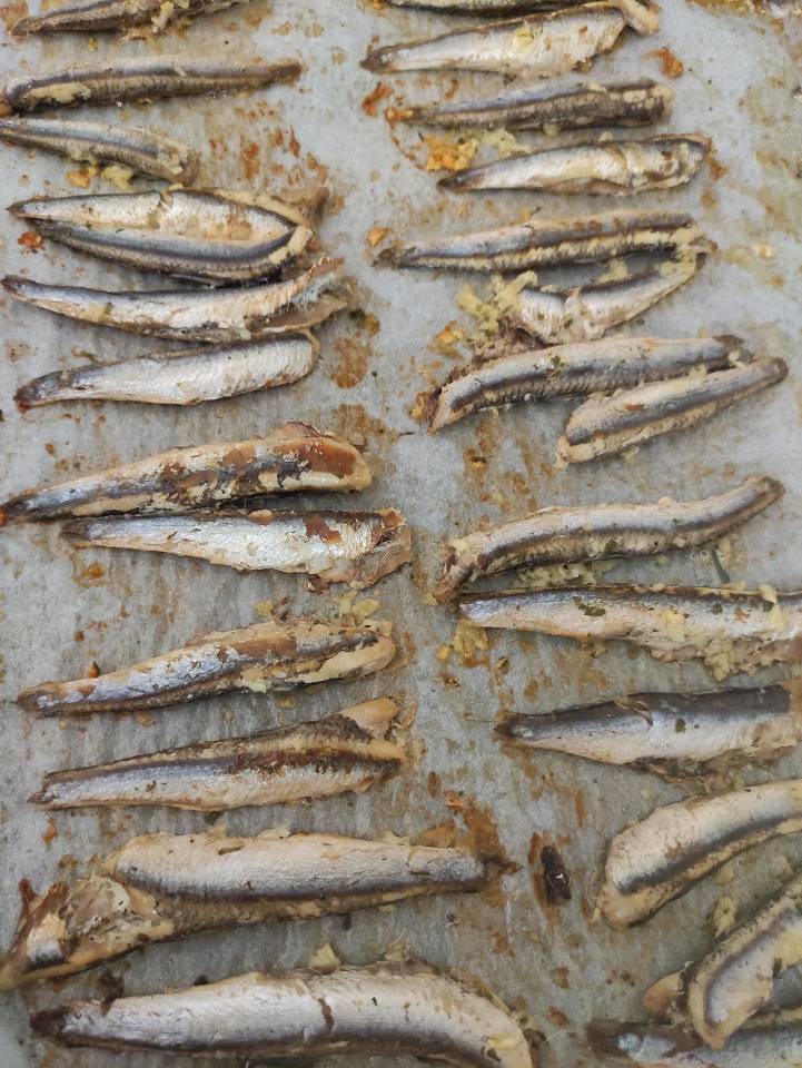 Boquerones al horno Boquerones al horno