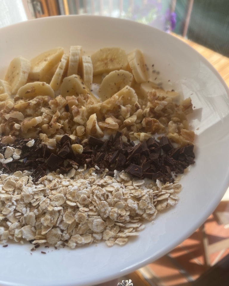 Pudding de chia con plátano y avena Pudding de chia con plátano y avena