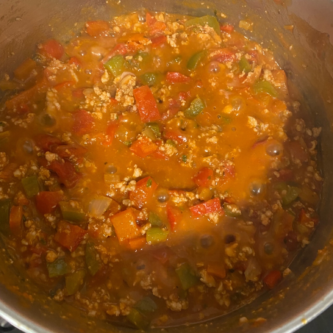Lasaña de espelta rellena de boloñesa de pavo 🍝 Paso 1 Lasaña de espelta rellena de boloñesa de pavo 🍝 Paso 1