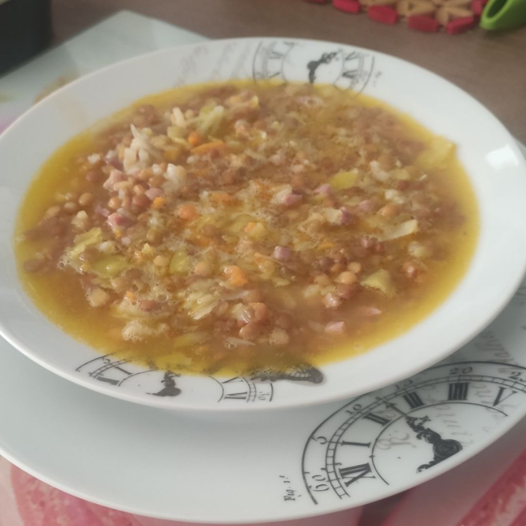 Lentejas con arroz en la Thermomix Lentejas con arroz en la Thermomix