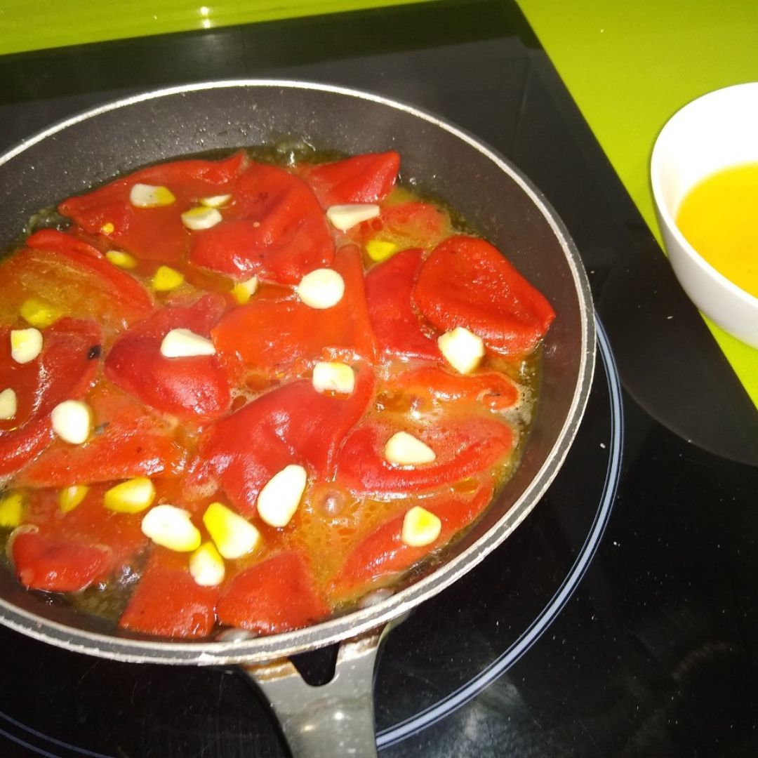 Pimientos del piquillo confitados Paso 1 Pimientos del piquillo confitados Paso 1