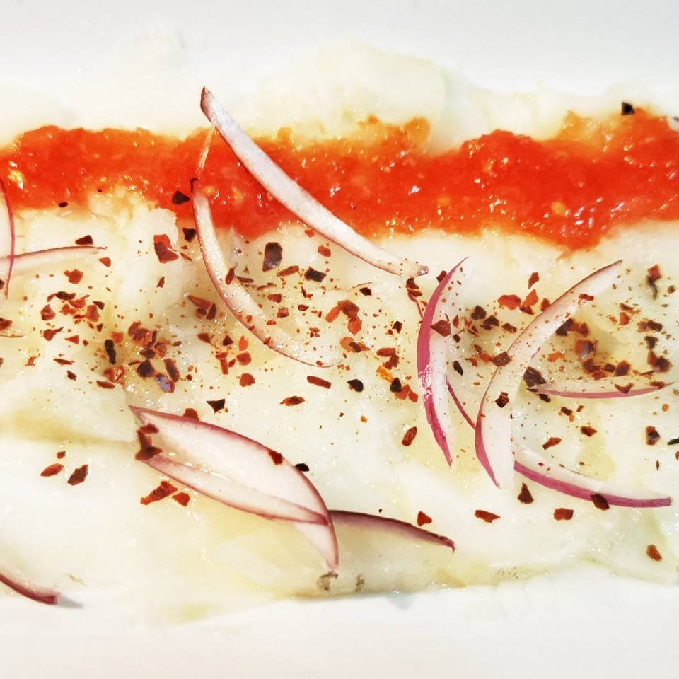 Carpaccio de bacalao