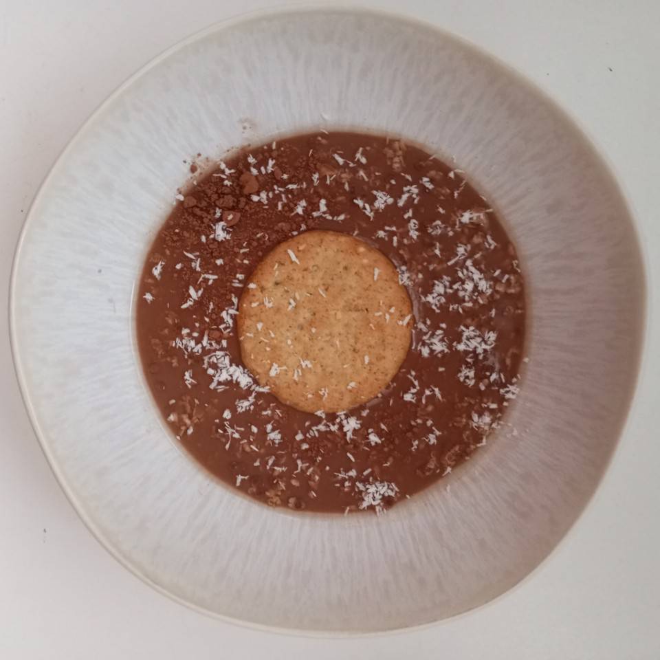 Overnight de chocolate 🍫, coco 🥥 y galletas 🍪