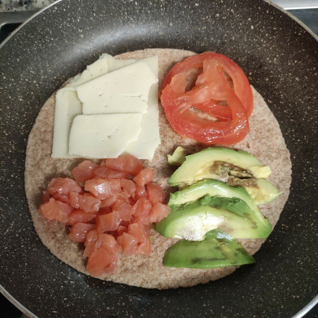 Quesadilla (bocatin) saludable Paso 1 Quesadilla (bocatin) saludable Paso 1