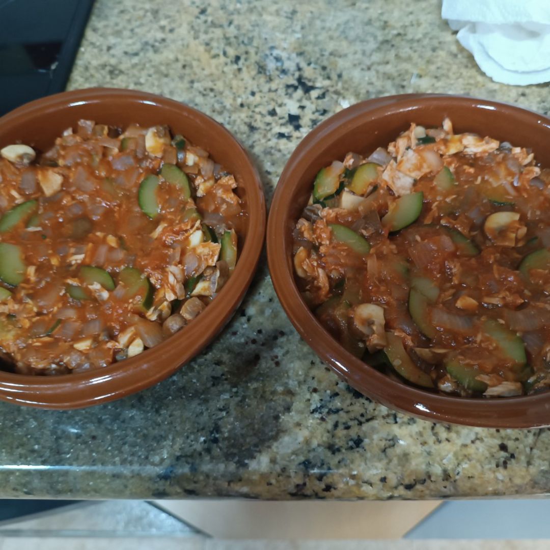 Sartenada de verduras con atún y huevo Paso 1 Sartenada de verduras con atún y huevo Paso 1