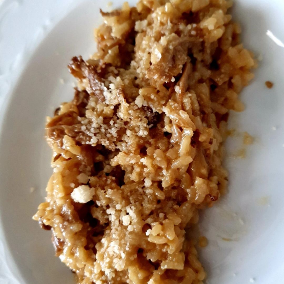 Rissoto de setas con grana padano Rissoto de setas con grana padano