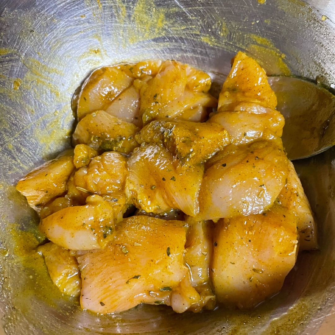 Fajitas de Pollo al curry Paso 0