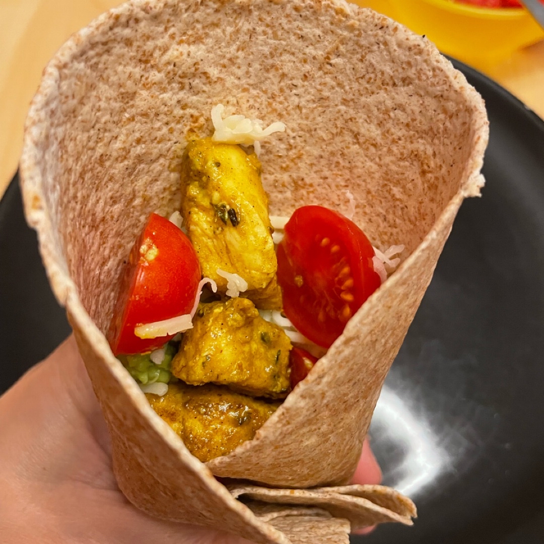 Fajitas de Pollo al curry Paso 6