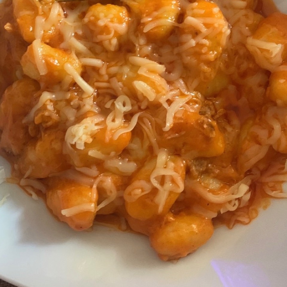Ñoquis a la boloñesa Ñoquis a la boloñesa