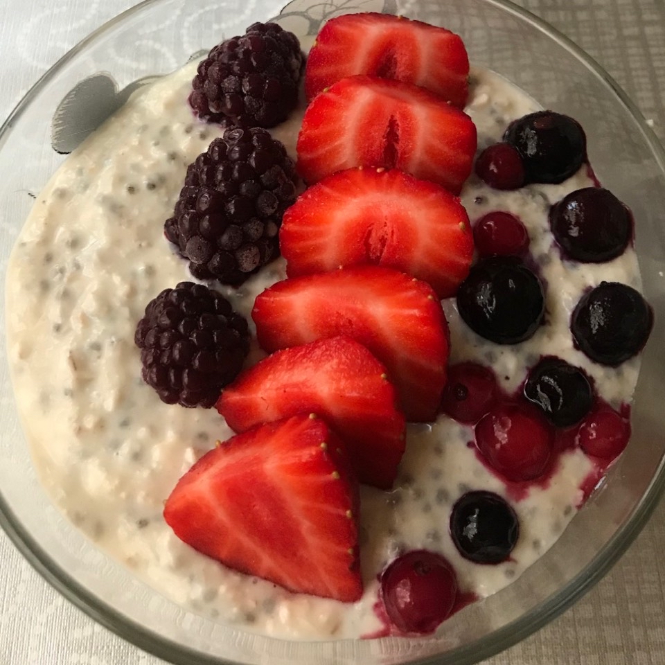 Overnight oats de coco