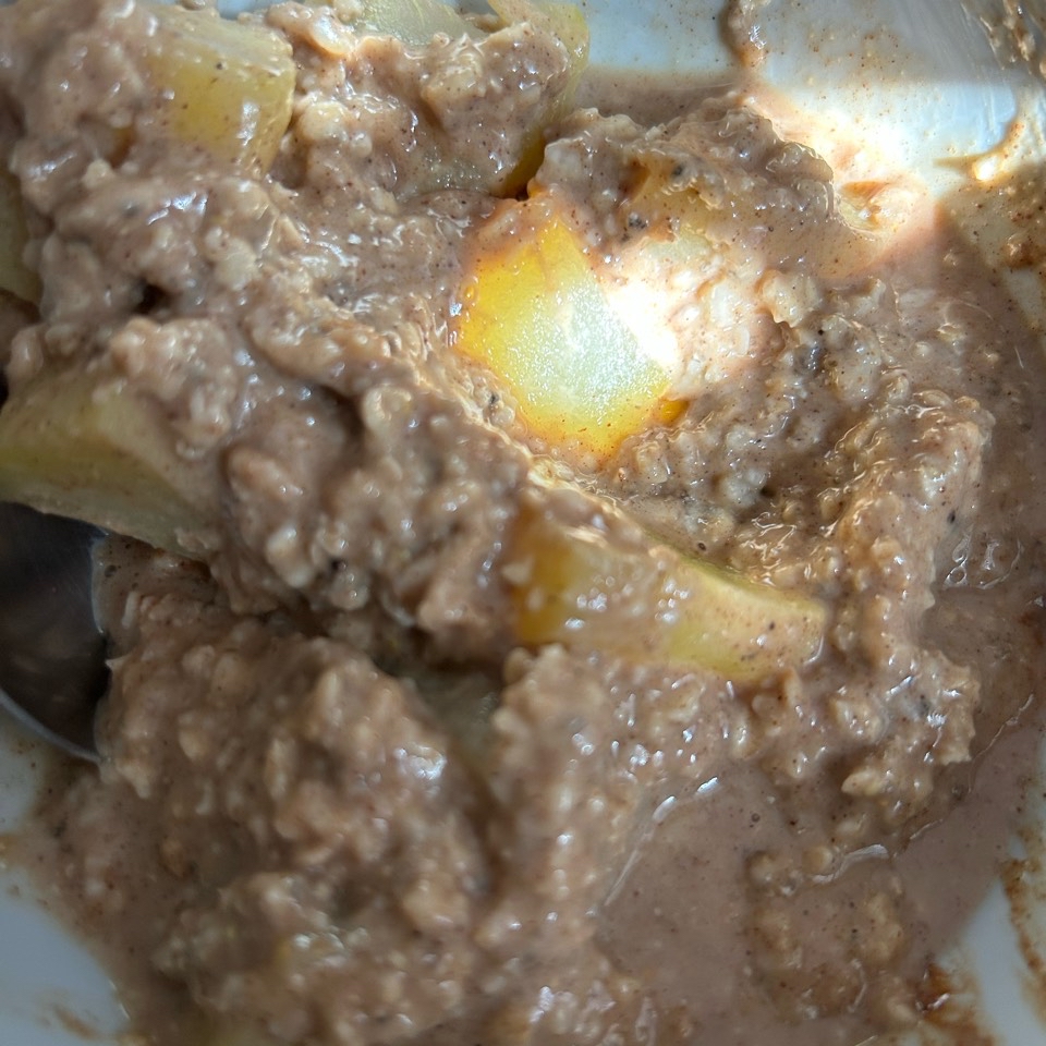 Porridge de avena con manzana Porridge de avena con manzana