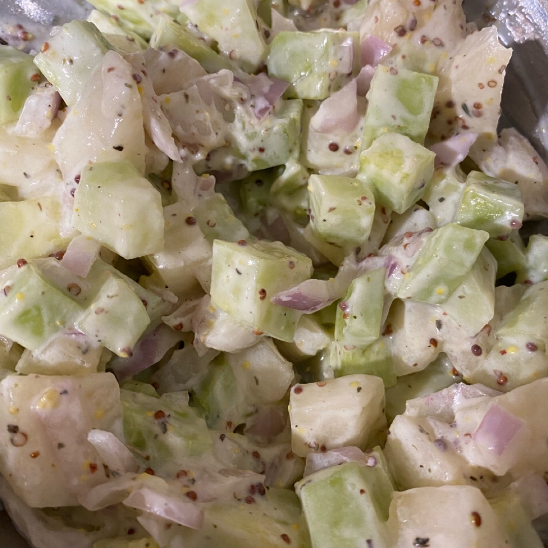 Tartar de pepino y melon Tartar de pepino y melon