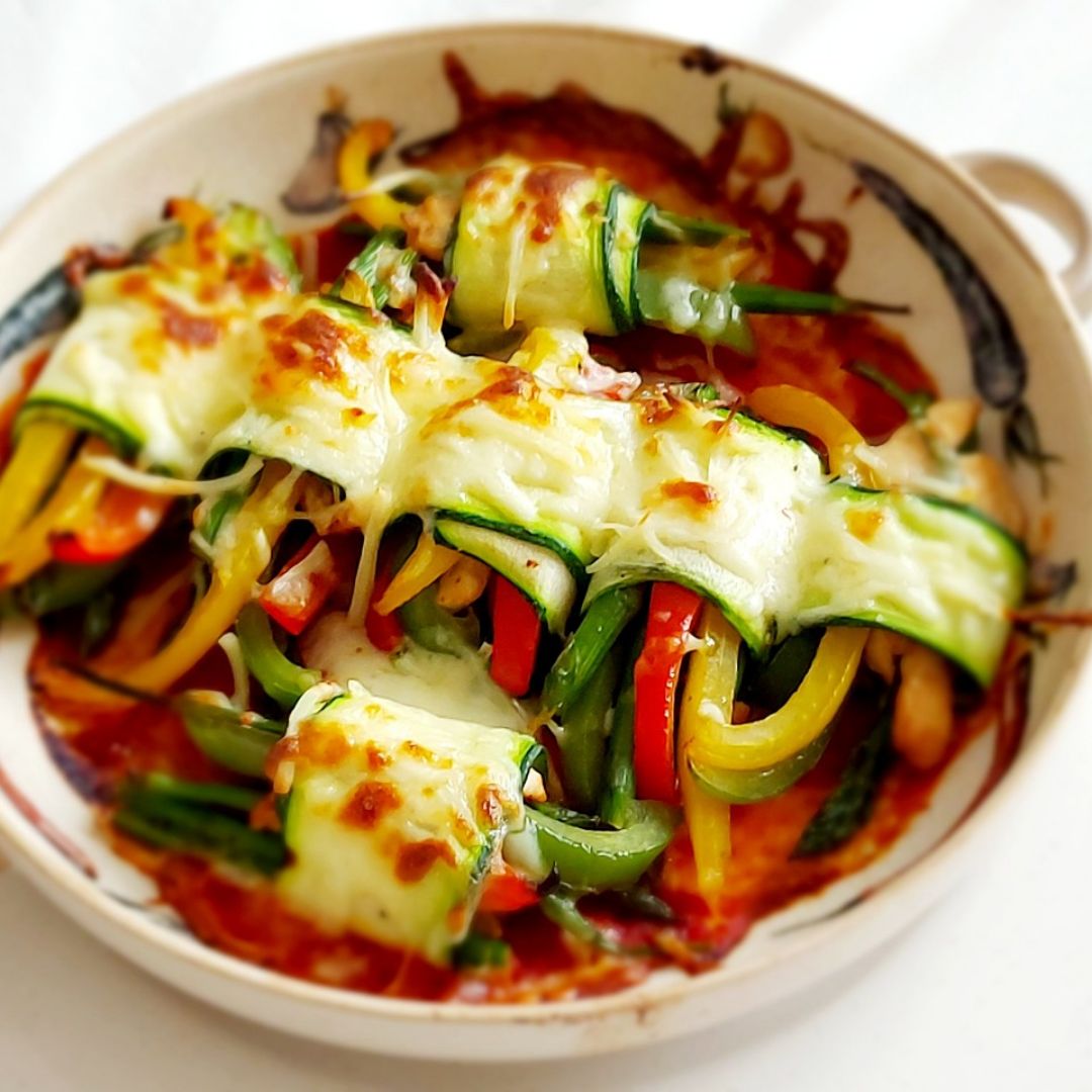 Canelones de calabacín y pollo Paso 4 Canelones de calabacín y pollo Paso 4