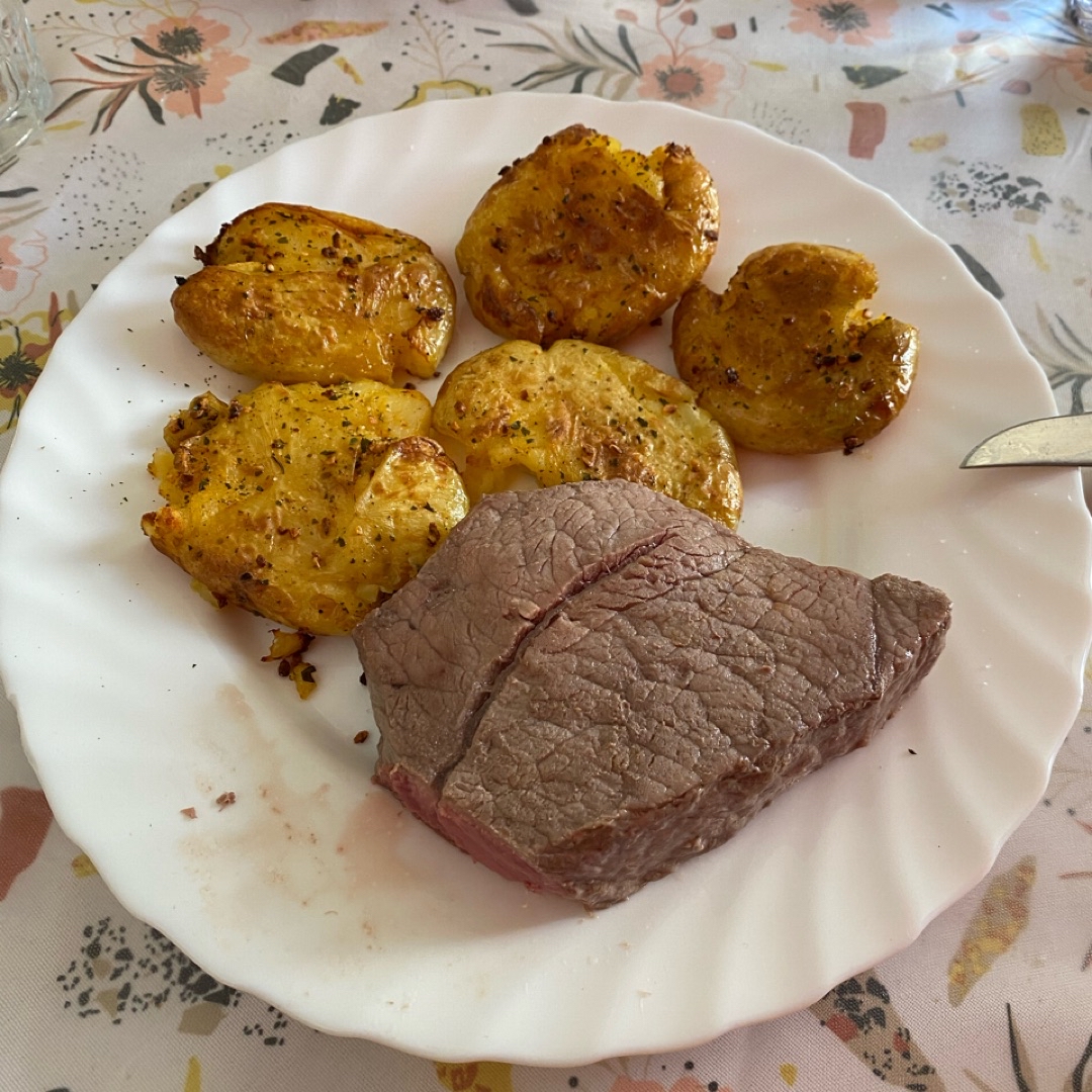 Patatas aplastadas Patatas aplastadas