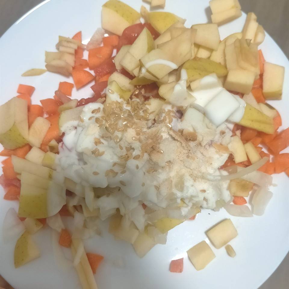 Ensalada de manzana con salsa yogur 🥗