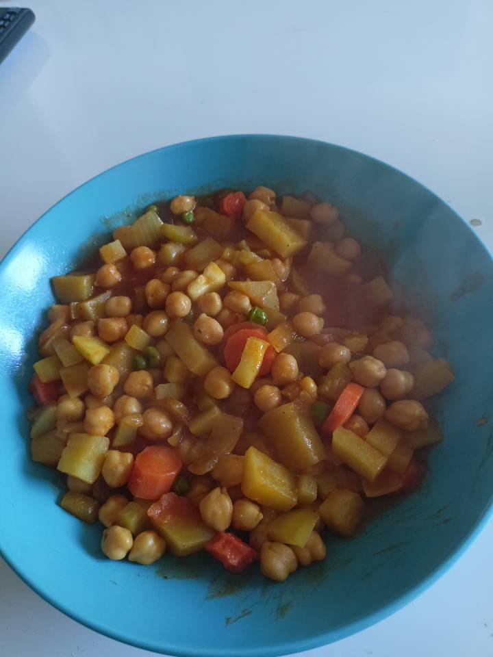Guiso de garbanzos express Guiso de garbanzos express