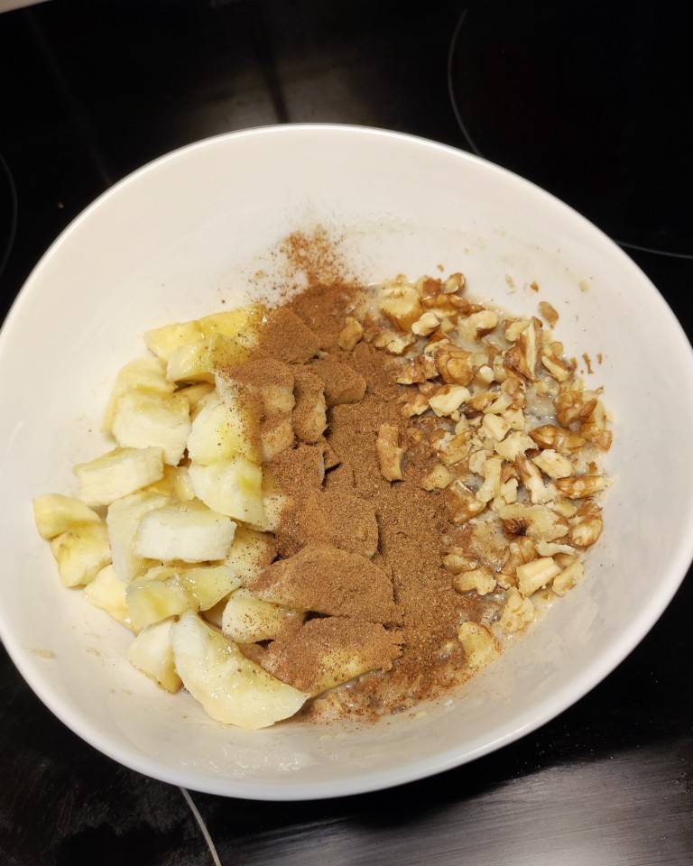 Porridge platano 