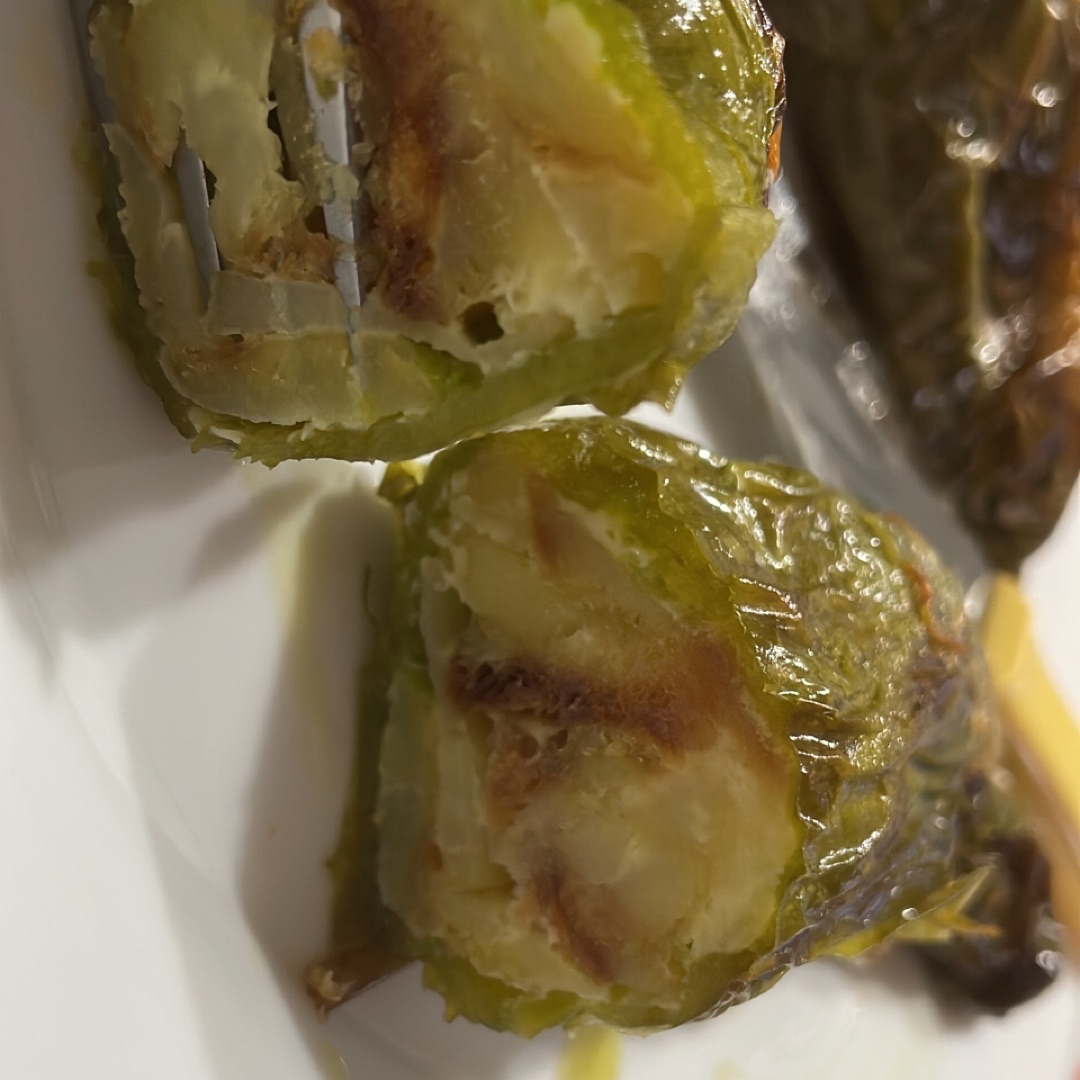 Pimientos rellenos de Tortilla en Airfrayer 