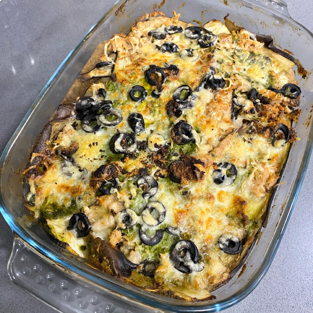 Berenjena con pesto y atún 🍆🌿 Paso 6 Berenjena con pesto y atún 🍆🌿 Paso 6