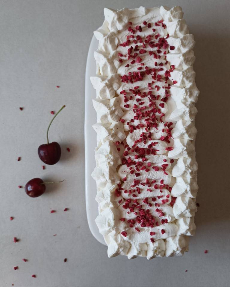 Tarta Helada Nata & Cerezas❄️🍦🍒 Tarta Helada Nata & Cerezas❄️🍦🍒