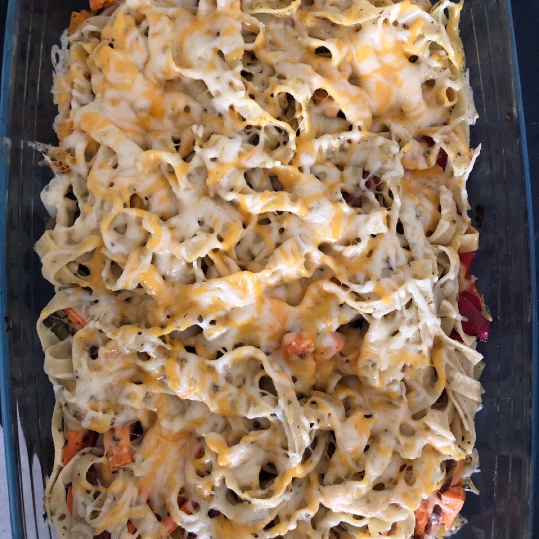 🍝 🧀 🌶 🫑 🧅 Pasta de garbanzos con cama de verduras y queso. Paso 4 🍝 🧀 🌶 🫑 🧅 Pasta de garbanzos con cama de verduras y queso. Paso 4