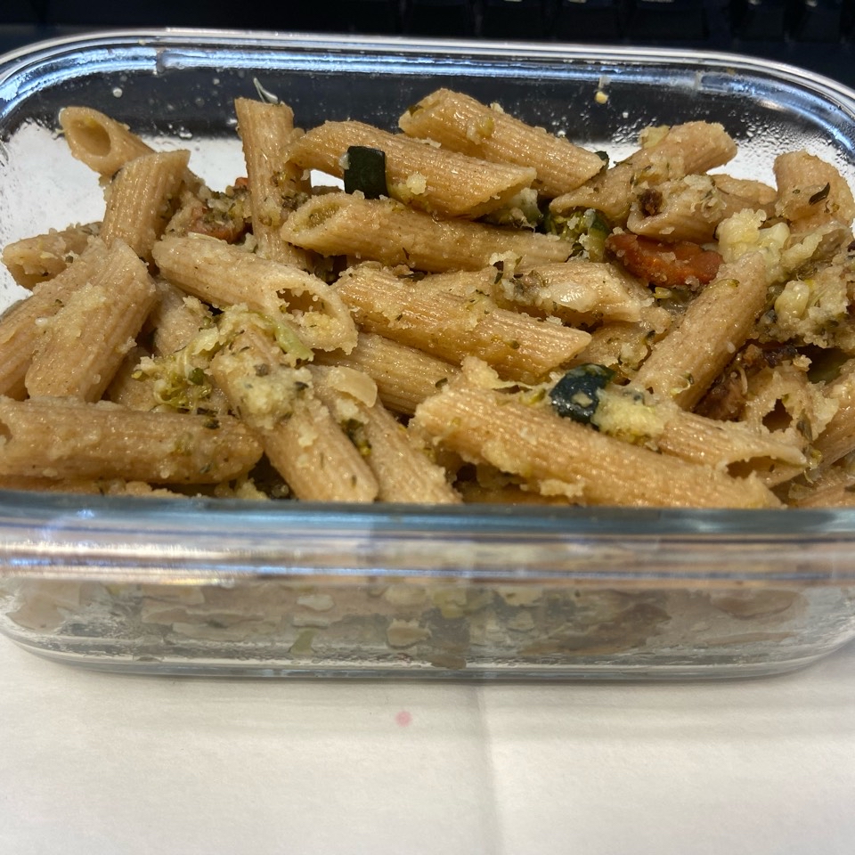 Macarrones con verduras y pan rallado Macarrones con verduras y pan rallado