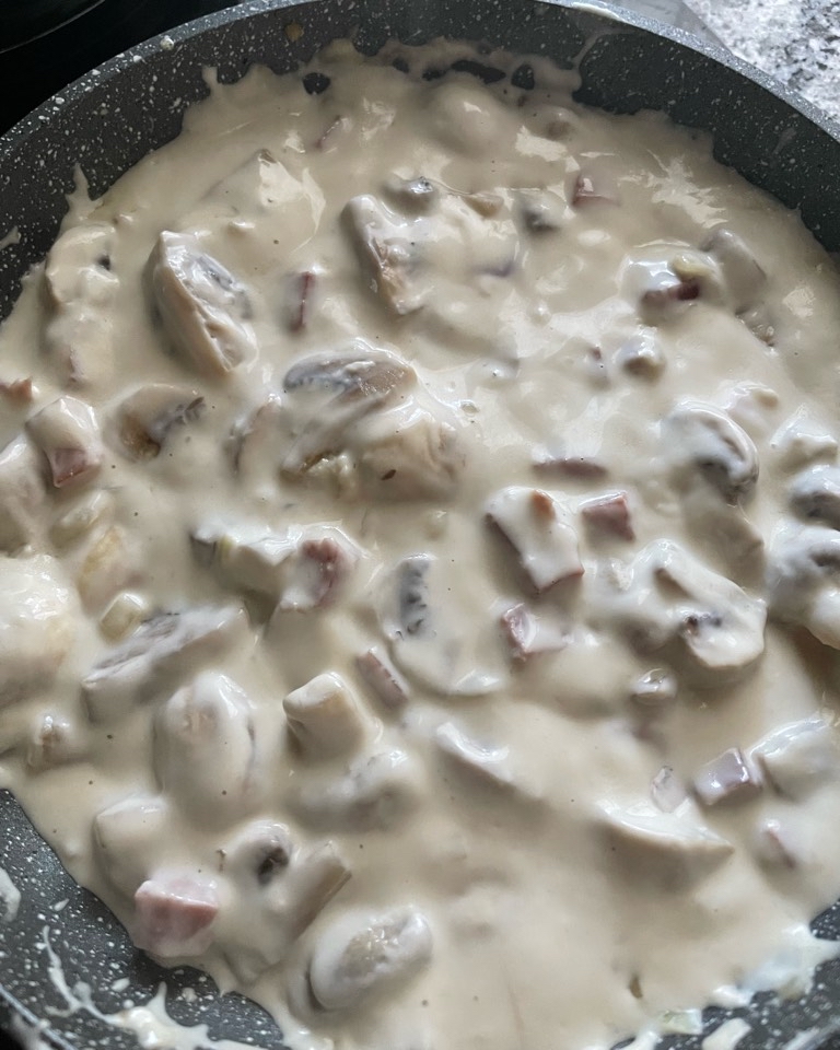 Champiñones cremosos Champiñones cremosos