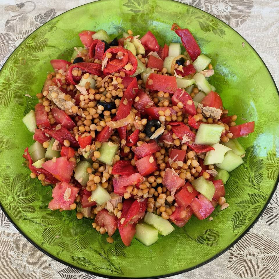 Ensalada de lentejas Ensalada de lentejas