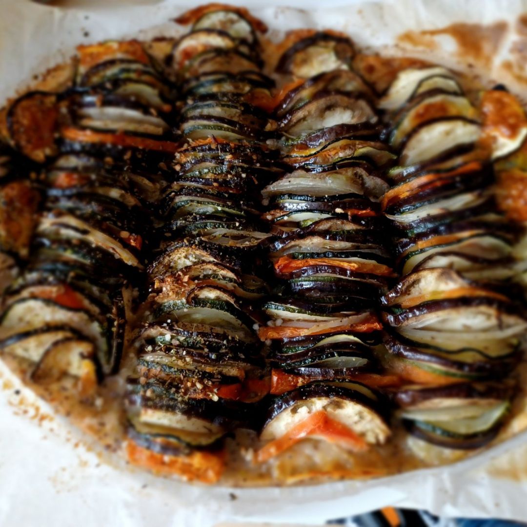 Coca de verduras