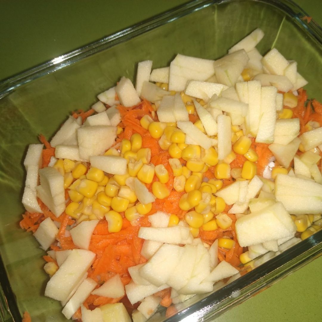 Aliño con manzana Paso 2 Aliño con manzana Paso 2
