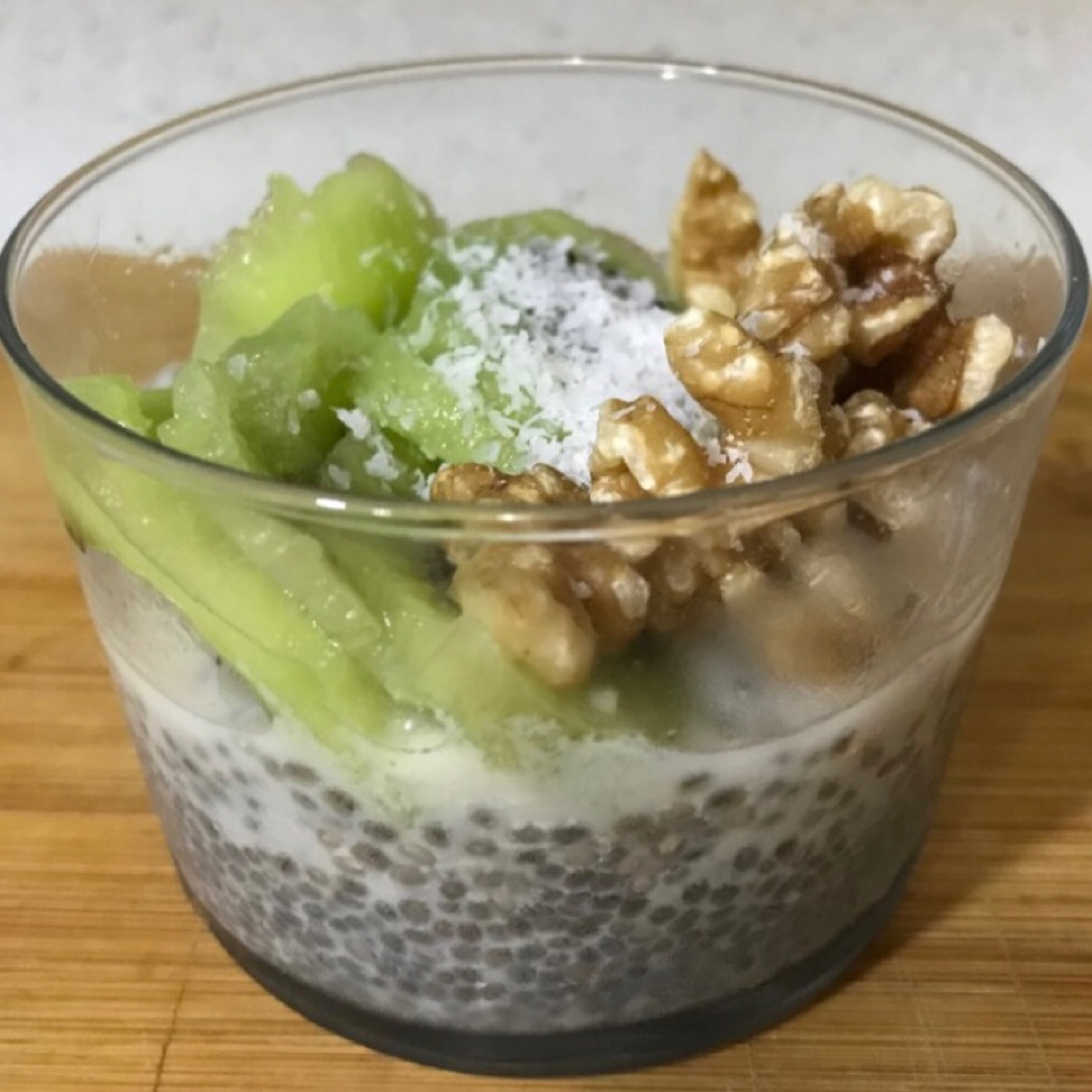 Pudding de chia con kiwi Pudding de chia con kiwi