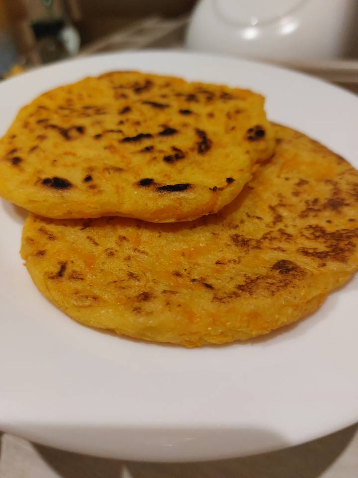 Arepa de zanahoria Arepa de zanahoria