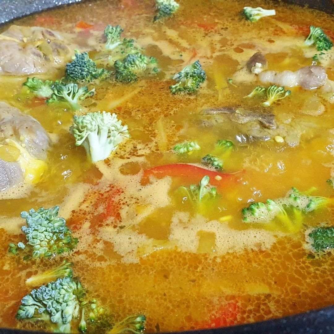 Arroz con verduras y cuello de cordero Paso 3 Arroz con verduras y cuello de cordero Paso 3