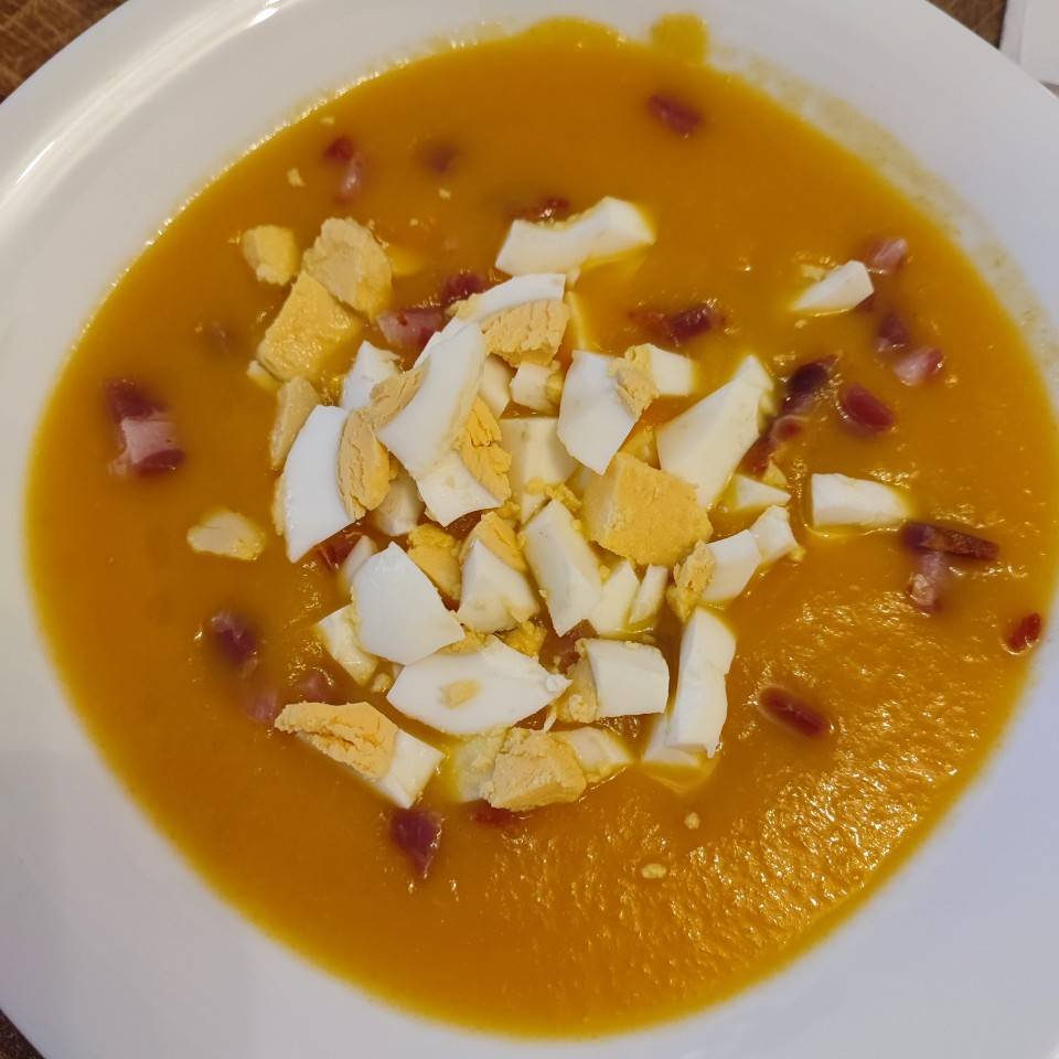 Crema de calabaza y zanahoria 