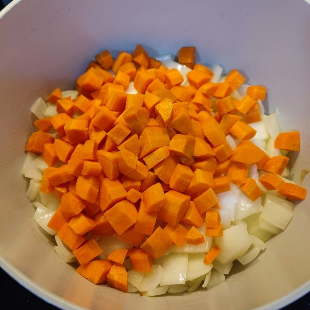 Crema de calabaza y zanahoria  Paso 0