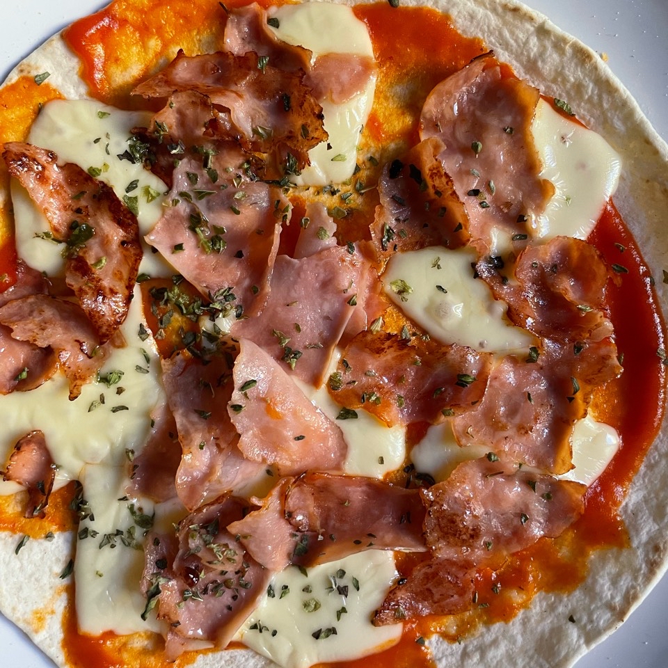 Fajipizza jamón y queso