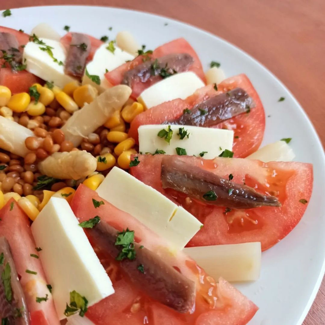 🌸ENSALADA DE TOMATE Y LENTEJAS🌸 Paso 0