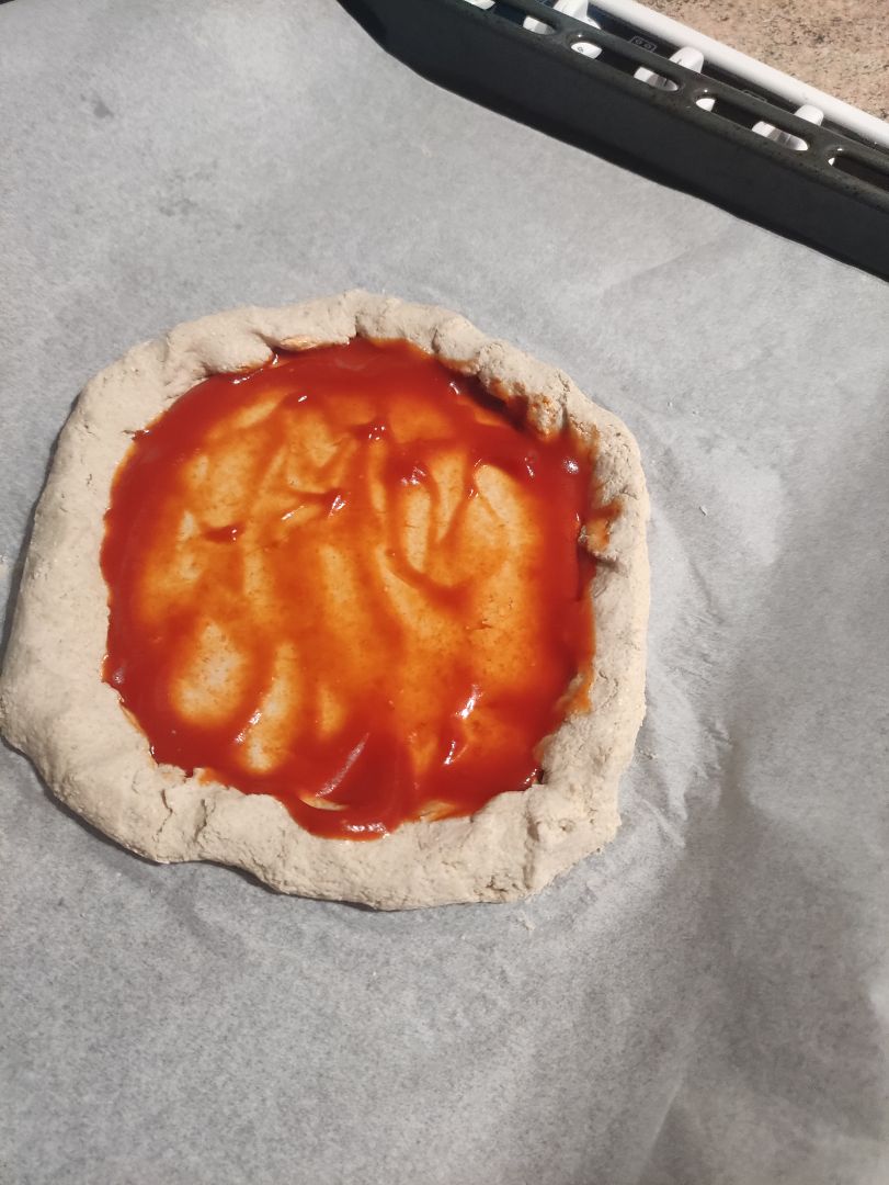 Base de pizza con solo 2 ingredientes Paso 1 Base de pizza con solo 2 ingredientes Paso 1